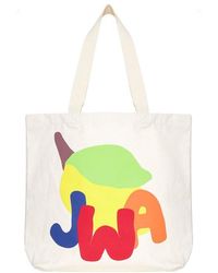 JW Anderson - Logo Print Canvas Tote Bag - Lyst