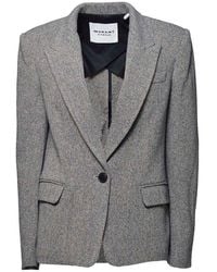 Isabel Marant - Louison Single-Breasted Blazer - Lyst