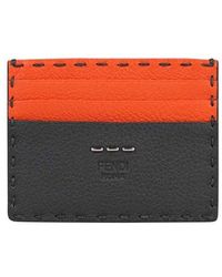 Fendi - Leather Card Holder - Lyst