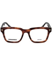 DSquared² - Retangle Frame Glasses - Lyst
