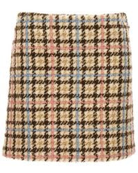 MSGM - Tweed Skirt Skirts - Lyst