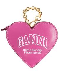 Ganni - Heart-Shaped Pouch - Lyst