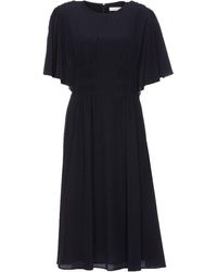 Chloé - Wing Sleeved Flared Dress - Lyst
