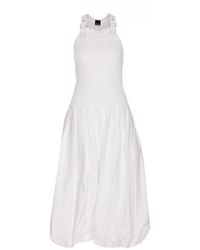ワンピース PINKO PETER MIDI DRESS WITH BALLOON SKIRT 105214A2LD-Z04-AA01