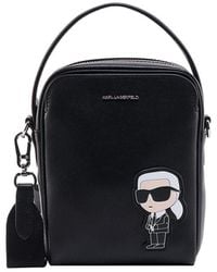 Karl Lagerfeld - Logo Plaque Zip-up Tote Bag - Lyst