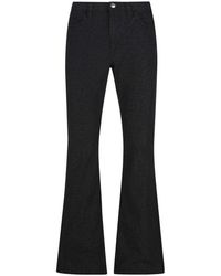 Etro Logo Patch Flared Jeans - Black