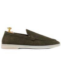 SCAROSSO - Ludovico Round-Toe Slip-On Loafers - Lyst