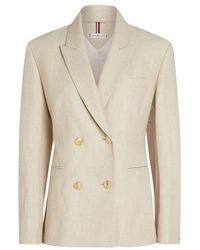 Tommy Hilfiger - Double-Breasted Slim-Fit Blazer - Lyst