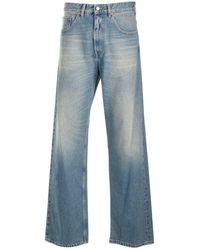 MM6 by Maison Martin Margiela - Creased Jeans - Lyst