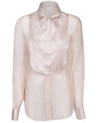 Brunello Cucinelli - Buttoned Long-sleeved Top - Lyst