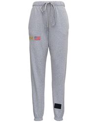 Autry Logo Embroidered Drawstring Pants - Gray