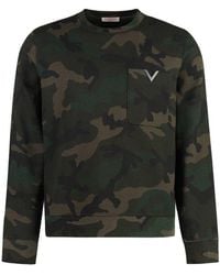 Valentino Eagle Print Sweatshirt in Black for Men Lyst