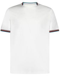 Paul Smith - Signature Stripe Trim T-shirt - Lyst