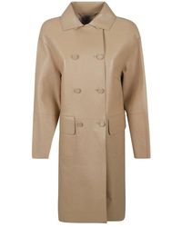 Ermanno Scervino - Double-breasted Long Coat - Lyst