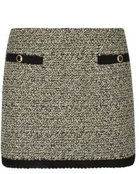 Alessandra Rich - Low Rise Tweed Mini Skirt - Lyst