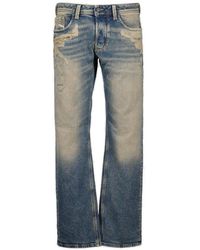 DIESEL - 1985 Larkee Distressed Straight Jeans - Lyst