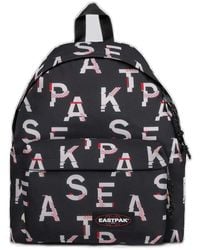 Eastpak - Allover Logo Printed Zipped Backpack - Lyst