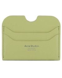 Acne Studios - Logo Printed Cut-out Detailed Cardholder - Lyst