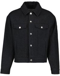 Ami Paris - Buttoned Collared Jacket - Lyst