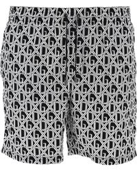 fendi monogram swim shorts