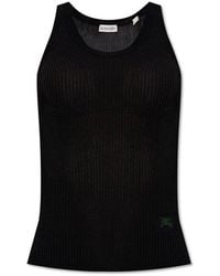 Burberry - Ribbed Top - Lyst