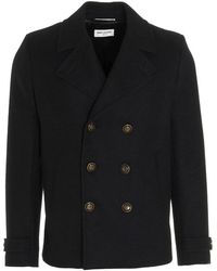 Saint Laurent - Coat - Lyst