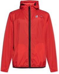 COMME DES GARÇONS PLAY - X K-Way Logo Printed Hooded Jacket - Lyst