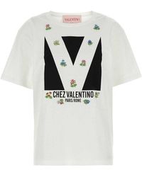 Valentino - Logo Printed Crewneck T-Shirt - Lyst