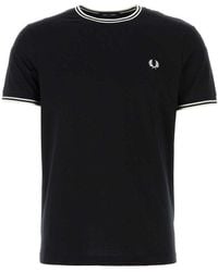 Fred Perry - Cotton T-Shirt - Lyst