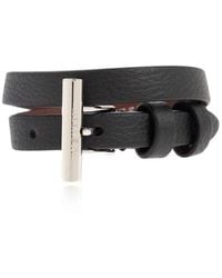 Alexander McQueen - T-Bar Double Wrap Bracelet - Lyst