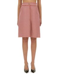 Dolce & Gabbana - Chic Tweed Midi Skirt - Lyst