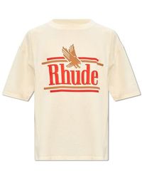 Rhude - T-shirt With Logo, - Lyst