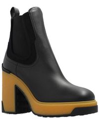Moncler - 'isla' Heeled Ankle Boots - Lyst