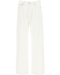 R13 Damon Jeans With Darts - White