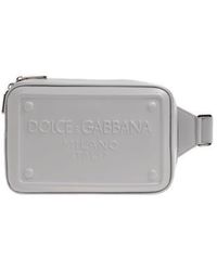 Dolce & Gabbana - Logo Embossed Zipped Belt Bag - Lyst