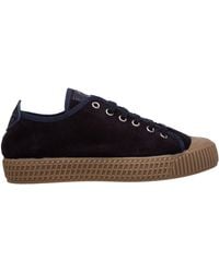 Car Shoe Shoes Suede Trainers Trainers - Blue