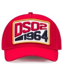 DSquared² - 1964 Logo Patch Distressed Cap - Lyst