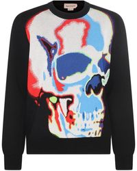 Alexander McQueen - Skull Graffiti Sweatshirt - Lyst