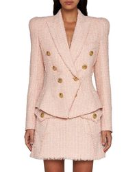 Balmain - Jolie Madame Tweed Jacket - Lyst
