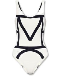 TOTEME - Monogrammed One Piece Swimsuit - Lyst
