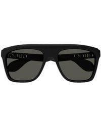 Gucci - Square Frame Sunglasses - Lyst