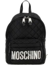 Moschino - Quilted Nylon Backpack - Lyst