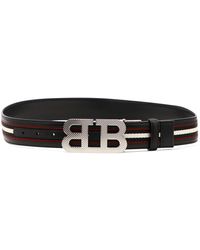bally checkered belt