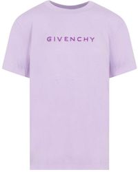 Givenchy - Cotton Short Sleeve T-shirt Tshirt - Lyst
