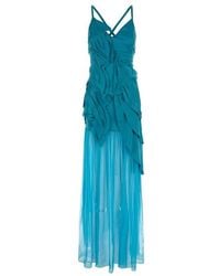 Alberta Ferretti - Long Dress - Lyst