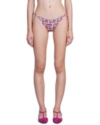 Mc2 Saint Barth - Virgo Floral Printed Bikini Bottoms - Lyst