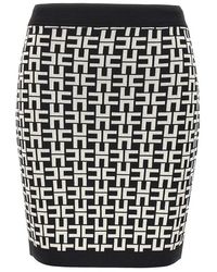 Elisabetta Franchi - Jacquard Logo Skirt Skirts - Lyst