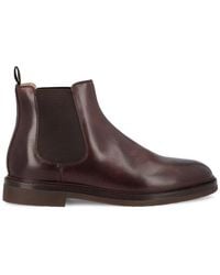 Brunello Cucinelli - Round-Toe Chelsea Ankle Boots - Lyst