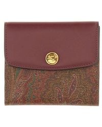 Etro - Paisley-jacquard Folded Wallet - Lyst