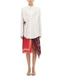 1/OFF - Remade Panelled Midi Shirt Dress - Lyst